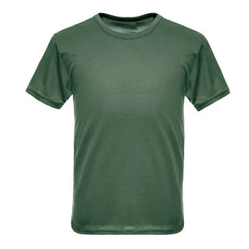 Camiseta deportiva de manga corta de camuflaje para exteriores, de secado rápido, para hombre, para entrenamiento físico al aire libre, camiseta táctica de verano