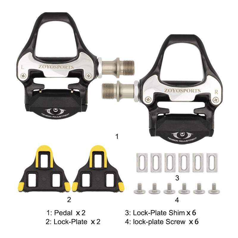 Lock Pedal Ultra-Light Self-Locking para Bicicletas de Carretera.