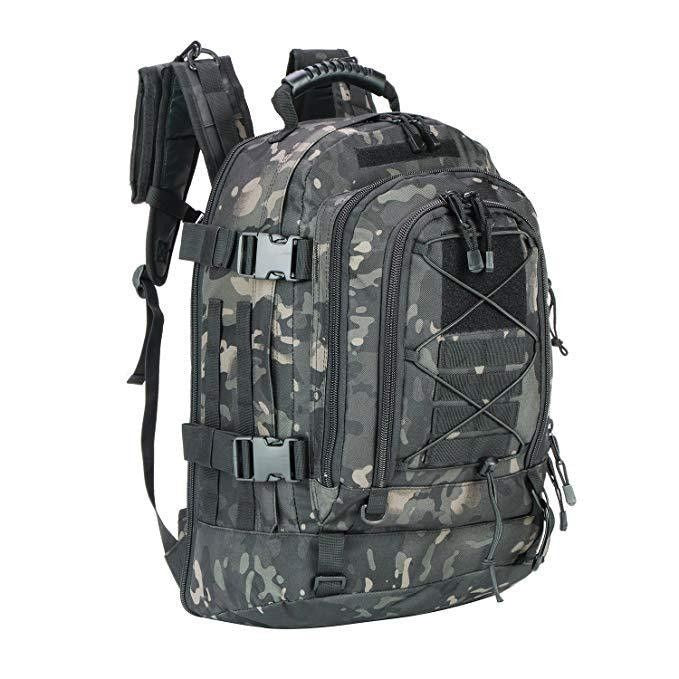 Mochila táctica  65L: gran capacidad, ideal para senderismo, camping y viajes. Mochila de estilo militar.