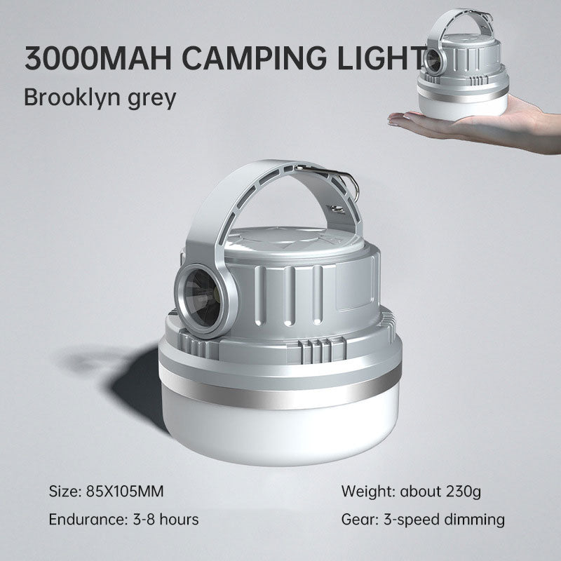 Luz de emergencia para el hogar, Luz de camping al aire libre con carga solar, bombilla LED.