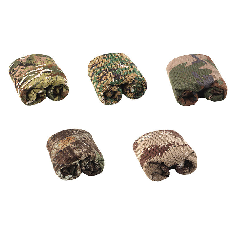 Red de camuflaje para cobertura táctica.