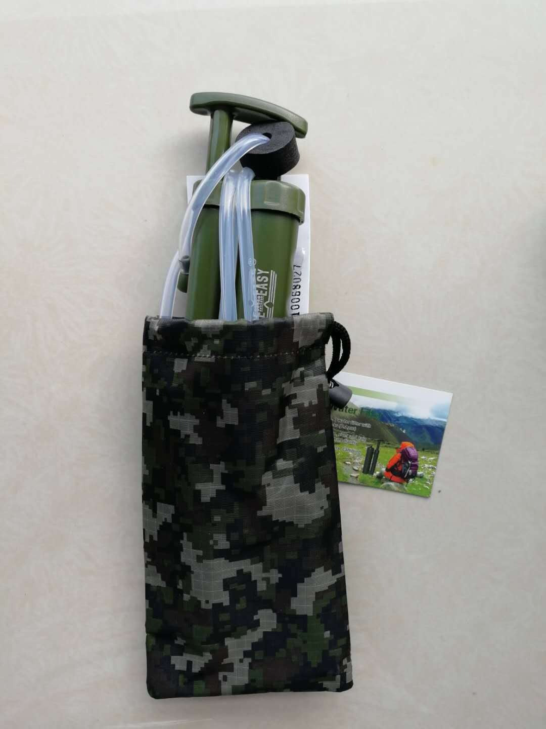 Purificador de agua, filtro de agua para rescate de emergencia y supervivencia en la naturaleza.