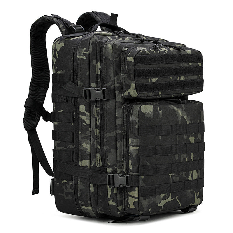 Mochila táctica grande 3P de gran capacidad, 45L, mochila multifunción para acampar al aire libre. MOLLE