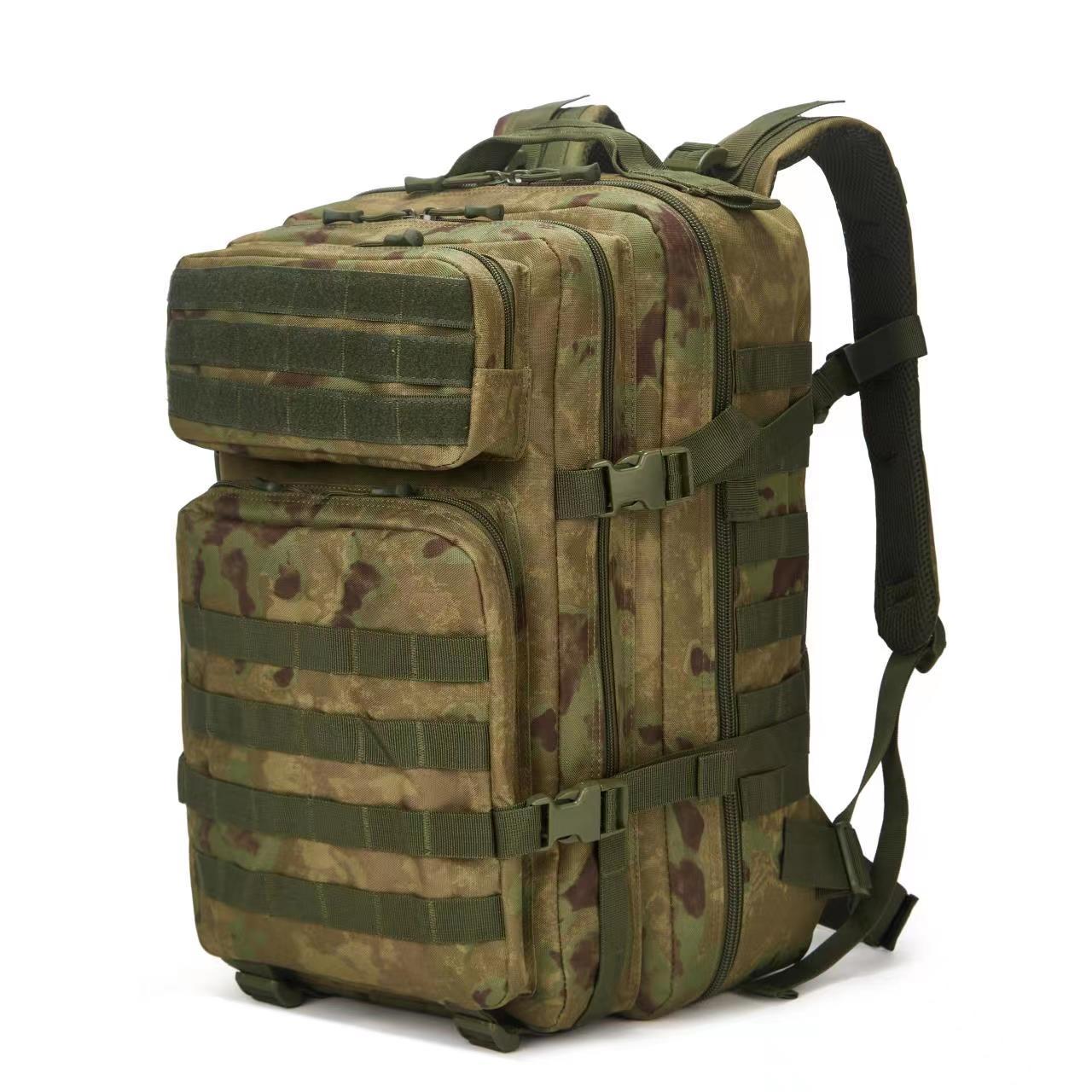 Mochila táctica grande 3P de gran capacidad, 45L, mochila multifunción para acampar al aire libre. MOLLE