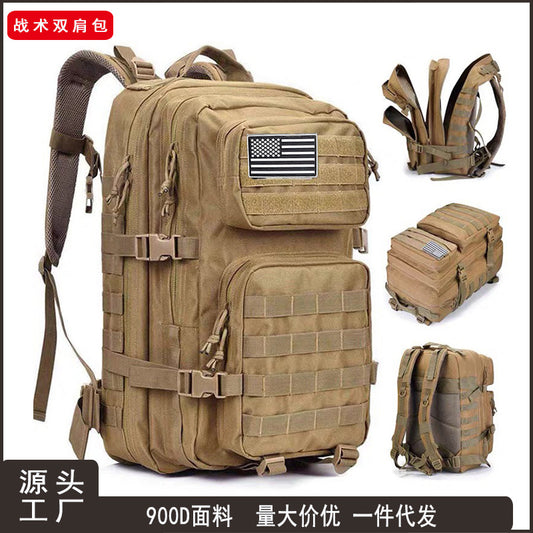 Mochila táctica grande 3P de gran capacidad, 45L, mochila multifunción para acampar al aire libre. MOLLE