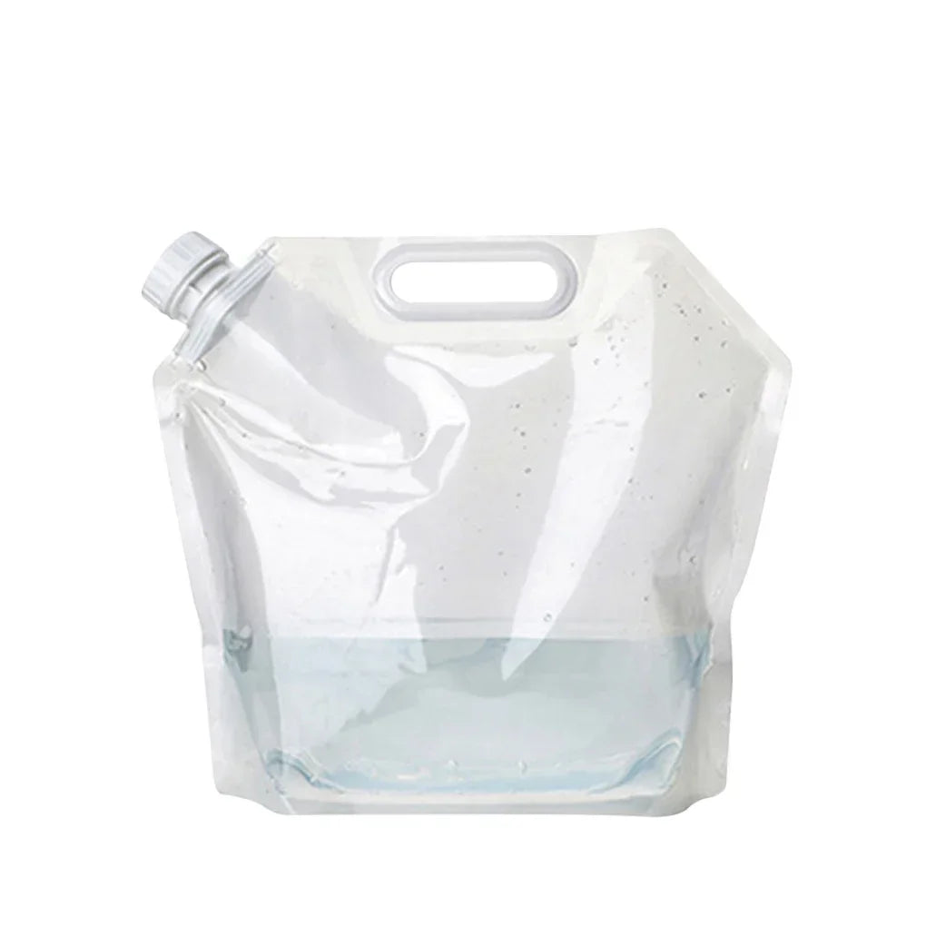 Cubo plegable para exteriores de 2L/3L/5L/10L, bolsa de agua plegable, almacenamiento de agua de supervivencia, contenedor transportador de agua portátil, campamento, Hikiing